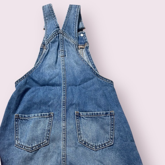 Set Of Two Toddler Girl Baby Gap Overall Dresses Blue And Pink Denim Sz XS & S - Picture 12 of 14